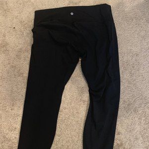 Lululemon Wunder Under High Rise Tight 28" Black Color Size 16 (Tag Detached)